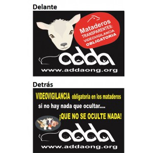 Camisetas campa&ntilde;a ADDA videovigilancia obligatoria