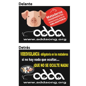 Camisetas campaña ADDA videovigilancia obligatoria