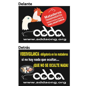 Camisetas campaña ADDA videovigilancia obligatoria